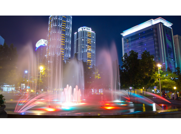 商业广场夜景照明设计